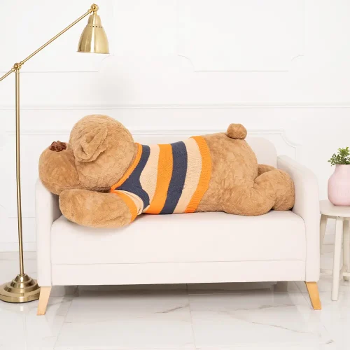 Teddyway Dami Plush Dog, Soft Toy, 70 Cm, 27 Inches, 2.3 Feet, White - Teddyway