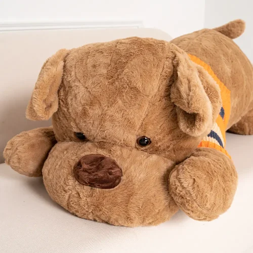 Teddyway Dami Plush Dog, Soft Toy, 70 Cm, 27 Inches, 2.3 Feet, White - Teddyway