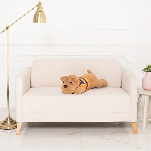 Teddyway Dami Plush Dog, Soft Toy, 70 Cm, 27 Inches, 2.3 Feet, White - Teddyway