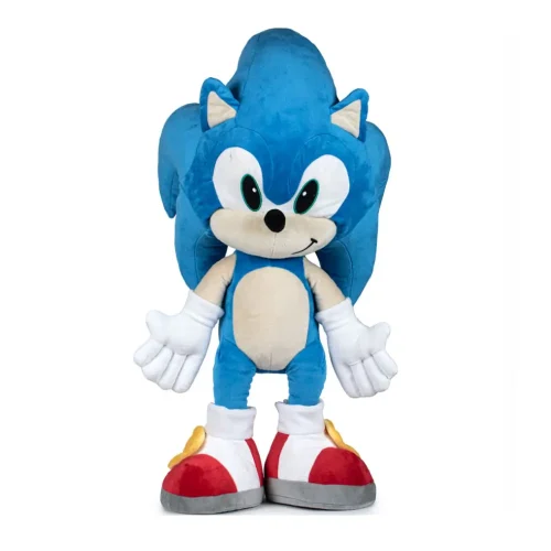Sonic The Hedgehog Sonic Big Plush Toy Giant XXL, Soft Toy, 70 Cm, 27 Inches, 2.3 Feet, Blue - Teddyway